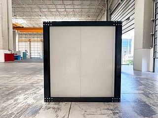 20-Fuß Bürocontainer Neu 240 × 600 cm – Stirnseite